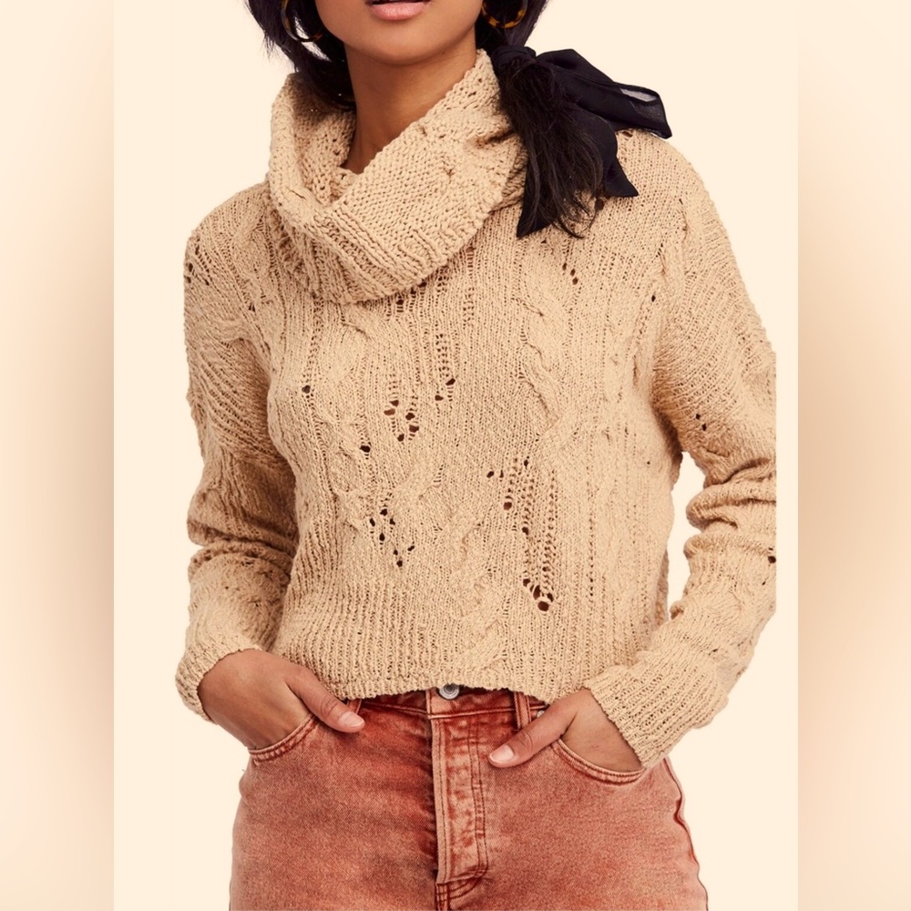 Free People Shades Of Dawn Cowl neck sweater M